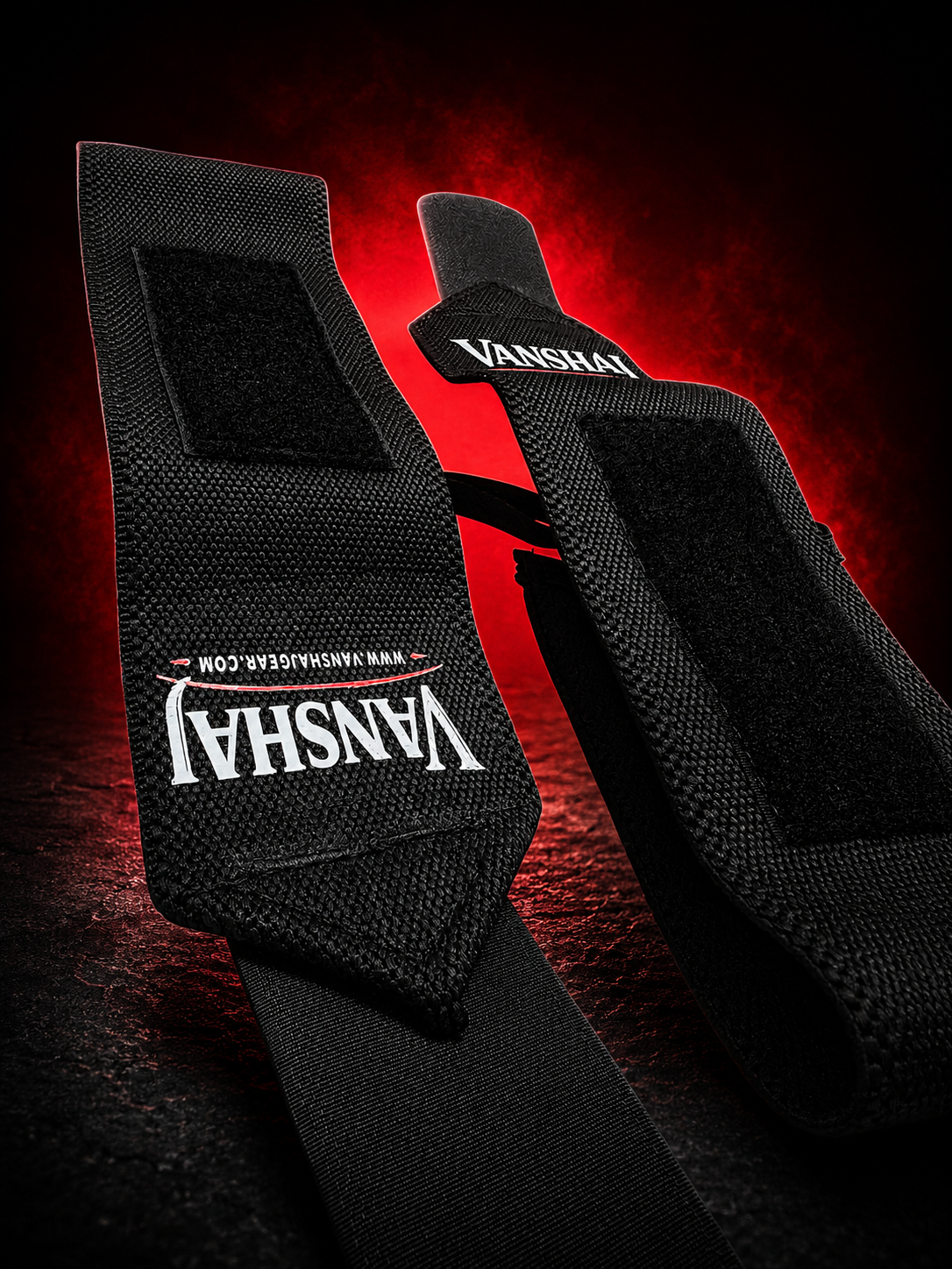 Vanshaj Gear Velcro Wrist Wraps – Heavy Duty Gym Wrist Support for Weightlifting, Powerlifting, Bench Press, Deadlifts & Strength Training (20 Inch)