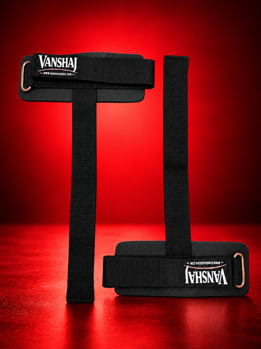 Vanshaj Gear Deadlift Straps with Wrist Support for Heavy Lifting