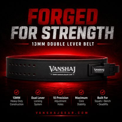 Vanshaj 13MM Double Lever Powerlifting Belt