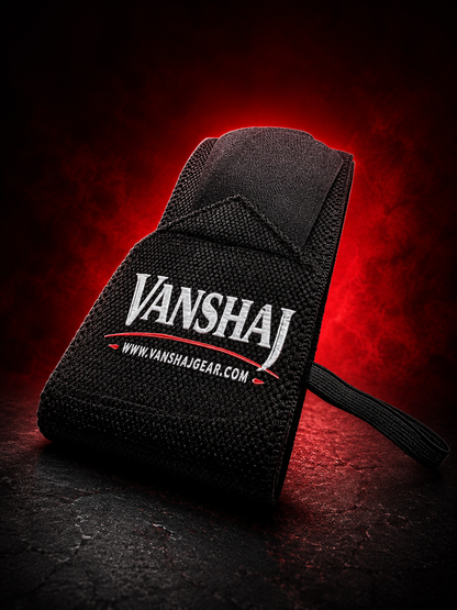 Vanshaj Gear Velcro Wrist Wraps – Heavy Duty Gym Wrist Support for Weightlifting, Powerlifting, Bench Press, Deadlifts & Strength Training (20 Inch)